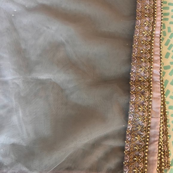 Dusty Purple Net Anarkali - Picture 8 of 9